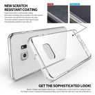ringke fusion transparent clear hard back cover case for galaxy s6 edge plus