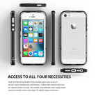 ringke frame heavy duty bumper case cover for iphone se 5s 5 main access to all ports