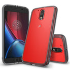 ringke fusion clear transparent hard back cover case for moto g4 and g4 plus main smoke black