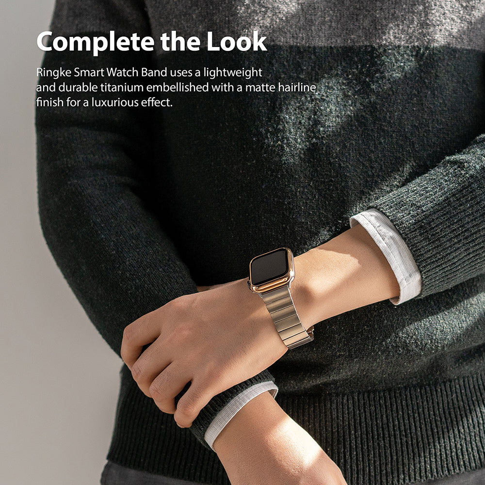 Apple Watch 49mm / 45mm / 44mm / 42mm | Metal One Band Titanium-Complete the Look