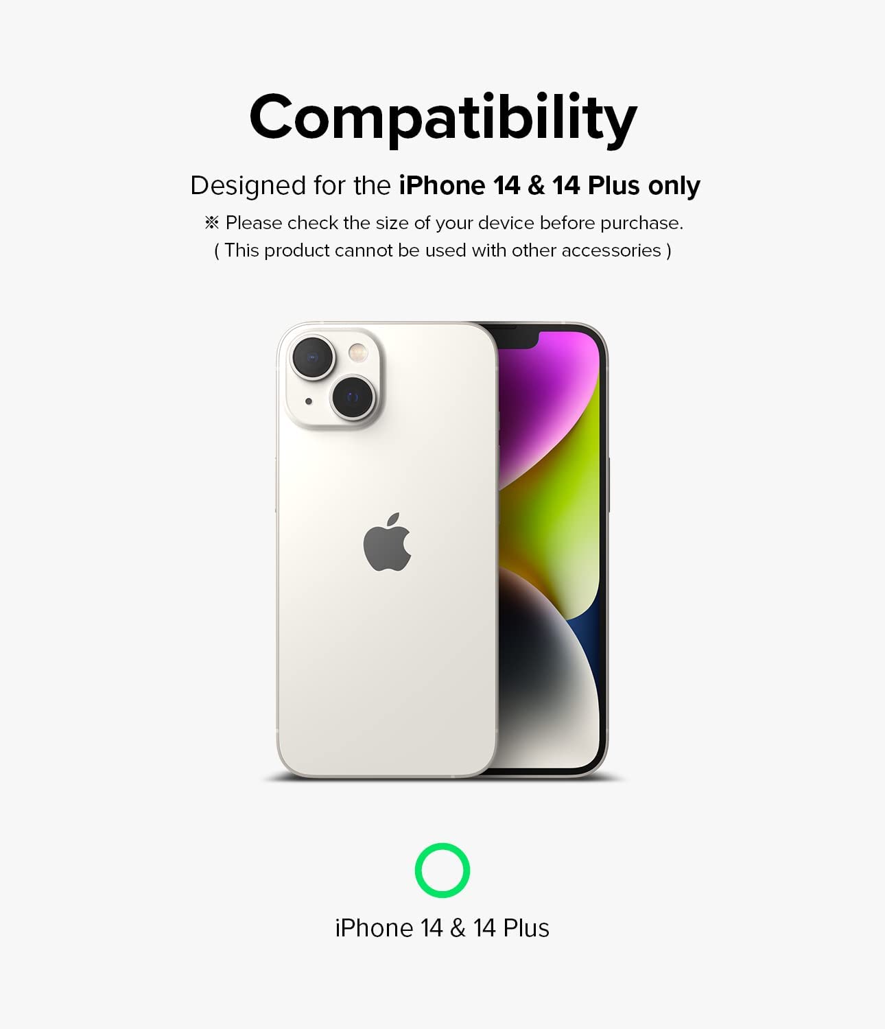 iPhone 14 Plus / 14 | Camera Styling - Compatible with iPhone 14 & 14 Plus Only.