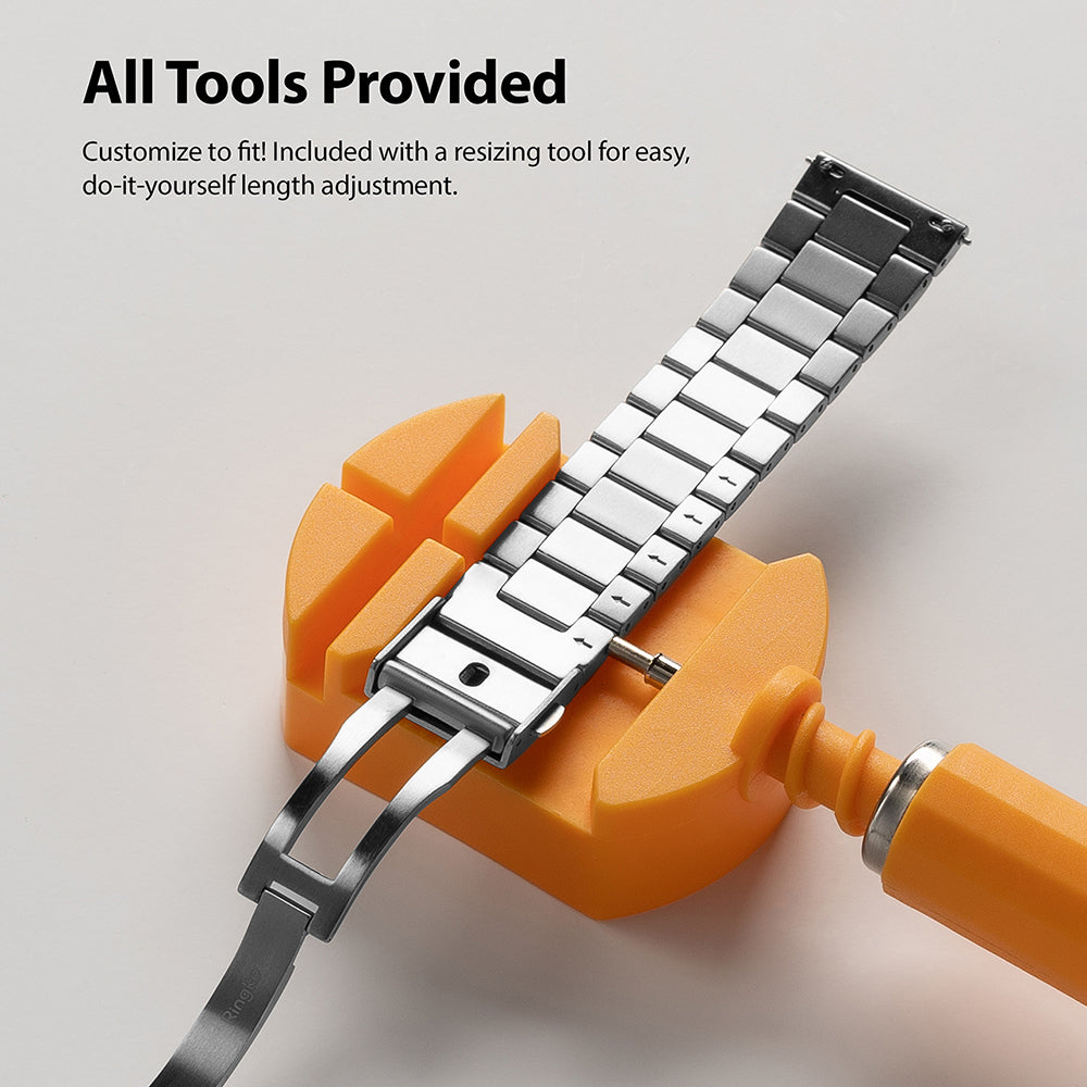 customize to fit. included with a resizing tool for easy DIY length of adjustment