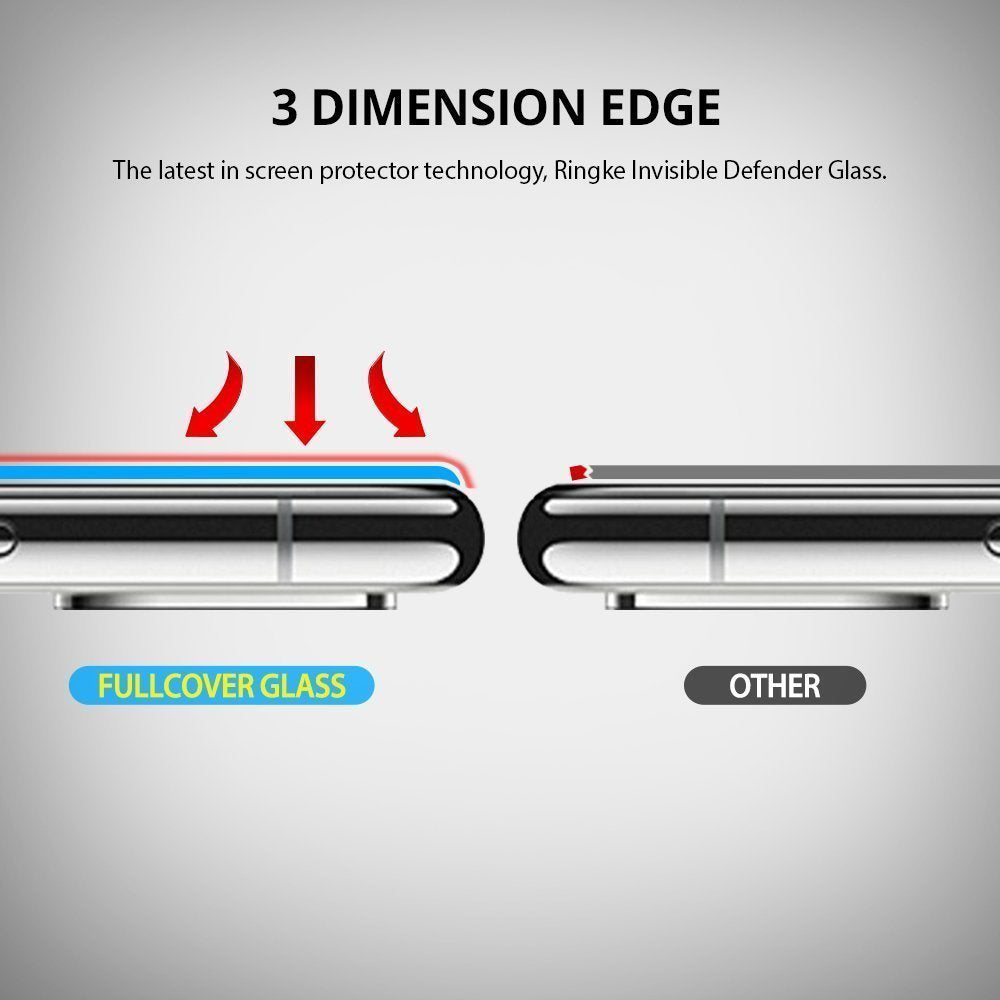 ringke invisible defender tempered glass screen protector for iphone x