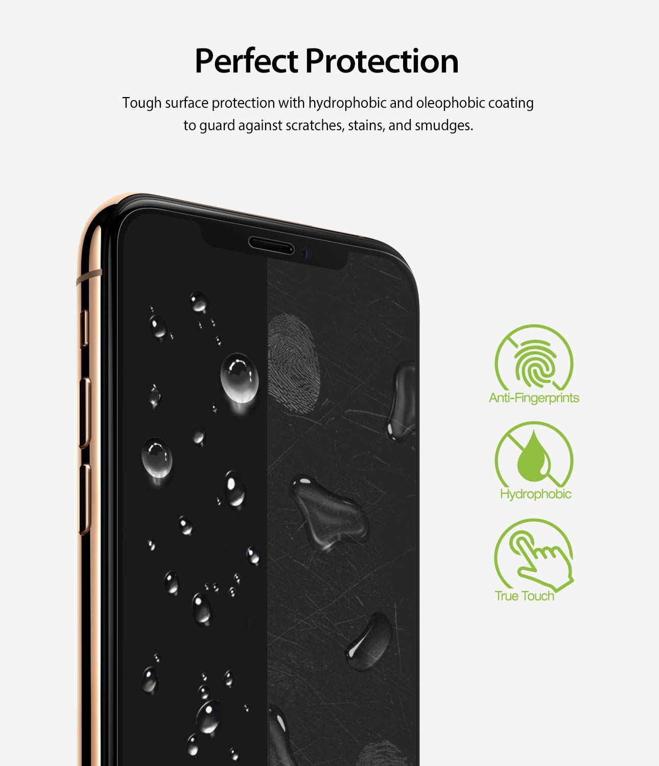 ringke dual easy film screen protector for iphone xs max