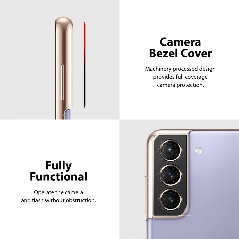 camera bezel cover with full functionality