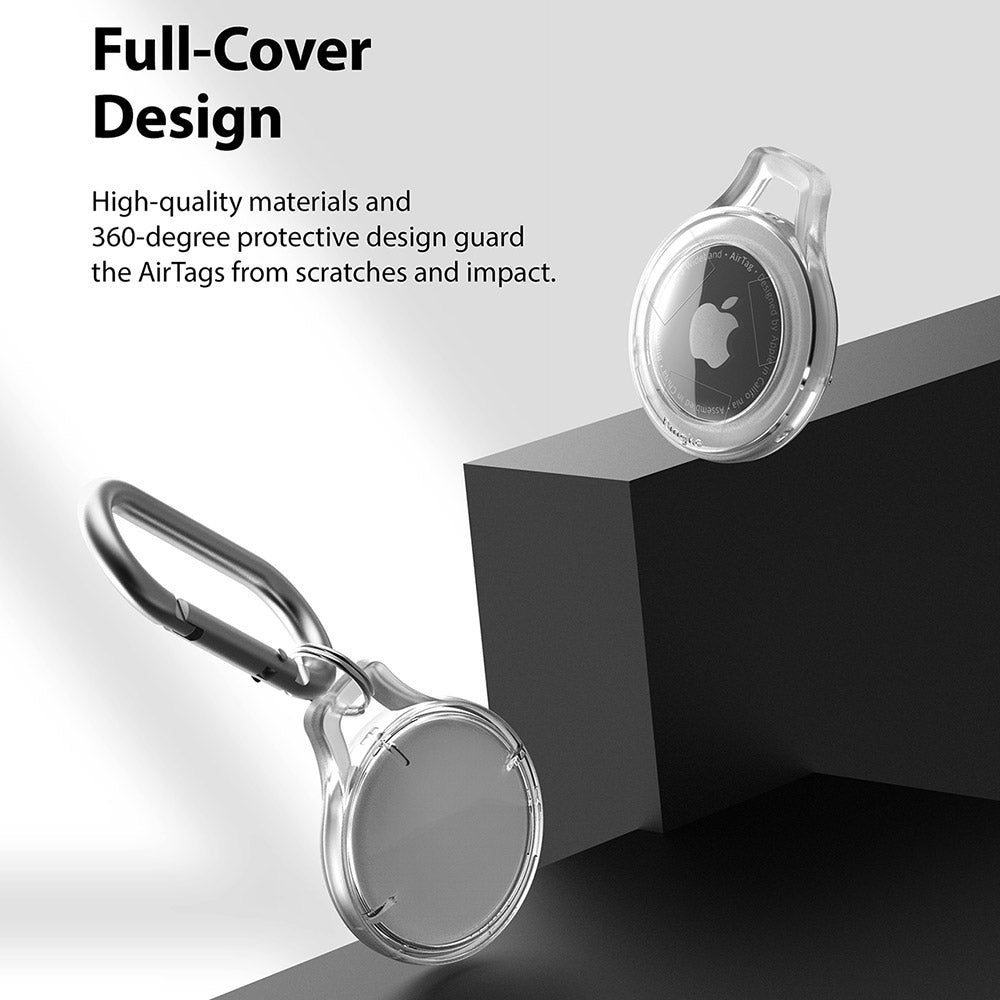 high quality material and 360 degree protective design guard the airtags from scratches and impact