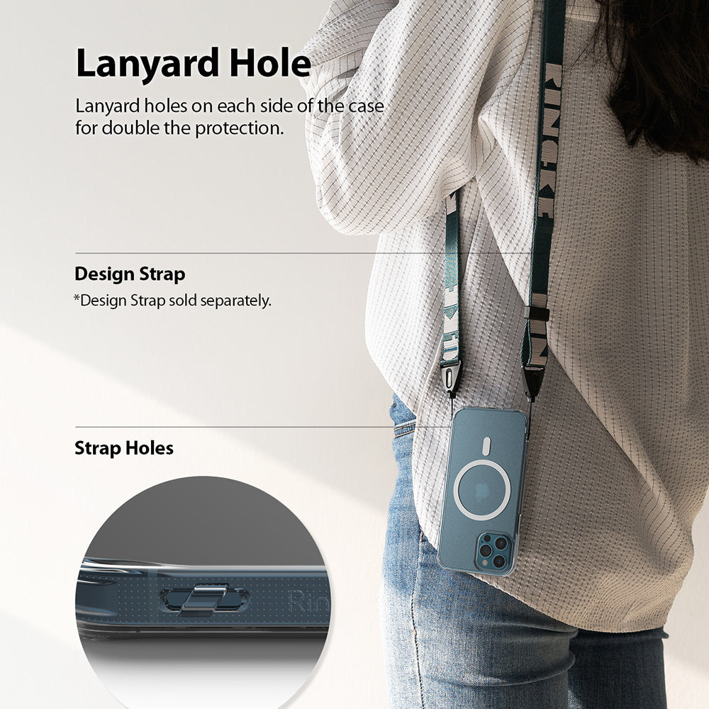 lanyard holes on each side of the case for double the protection