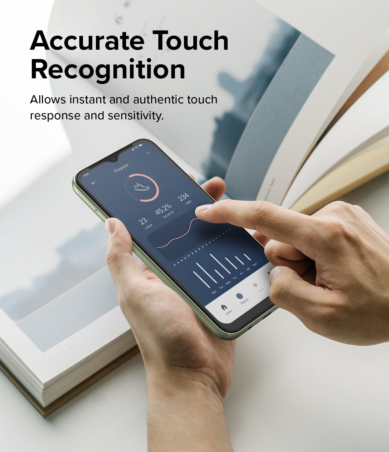 Accurate Touch Recognition l Allows instant and authentic touch response and sensitivity.