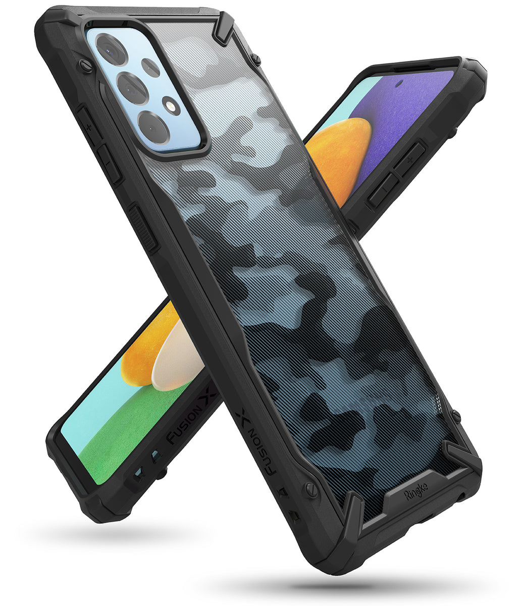 Ringke Fusion-X - Funda compatible con Samsung Galaxy A52s 5G/Galaxy A52  5G/Galaxy A52, policarbonato transparente con parte trasera dura a prueba  de