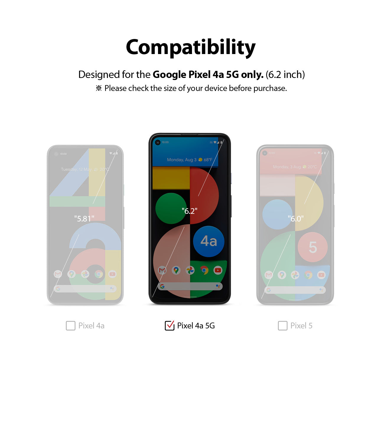 Google Pixel 4a 5G Screen Protector | Dual Easy Film