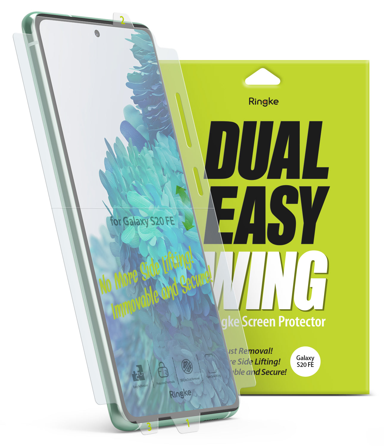 ringke dual easy film wing screen protector for samsung galaxy s20 fe