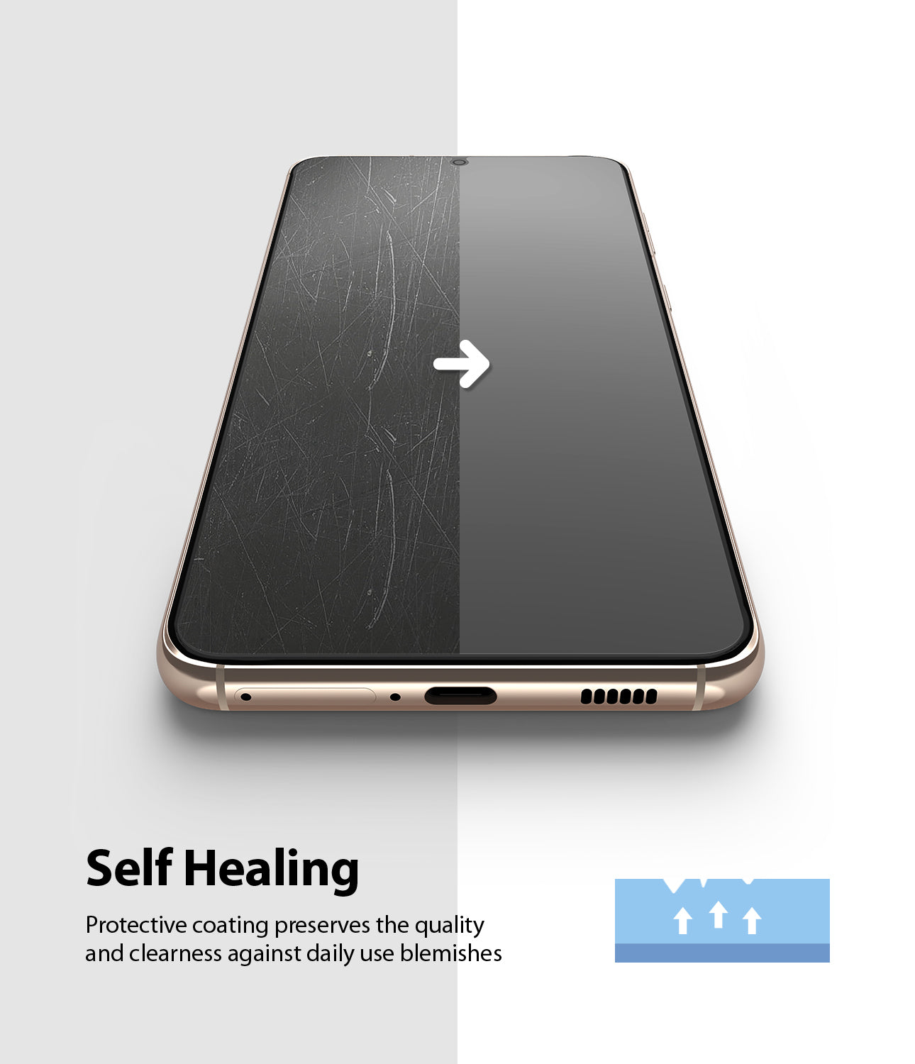 protective coating preserves the quality and clearness against daily use blemishes