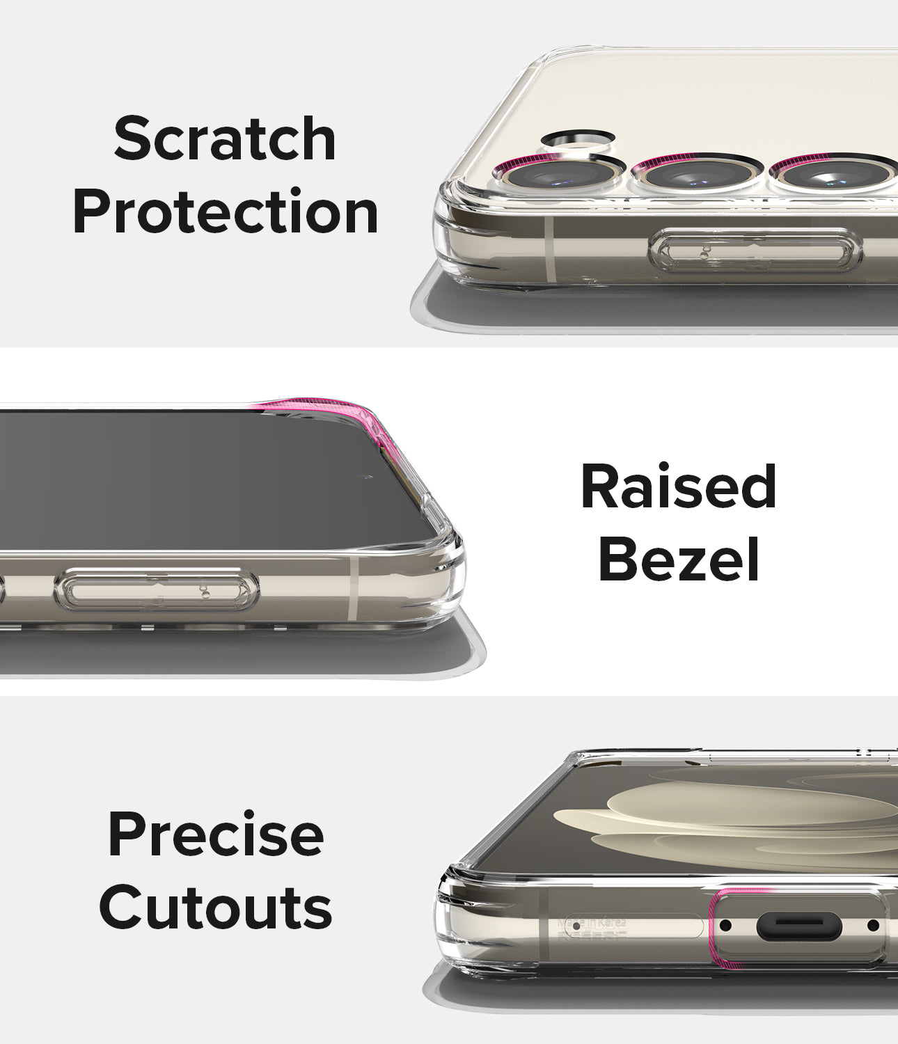 Scratch Protection l Raised Bezel l Precise Cutouts