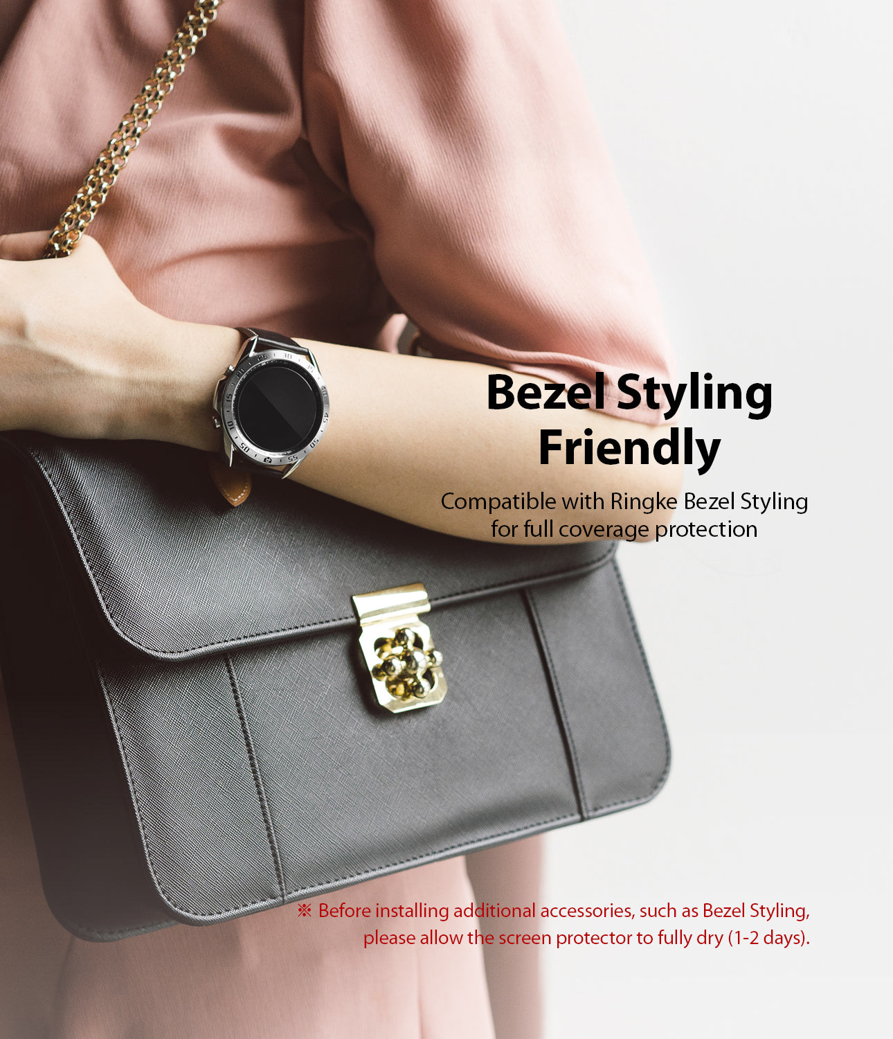 bezel styling friendly - compatible with ringke bezel styling for full coverage protection