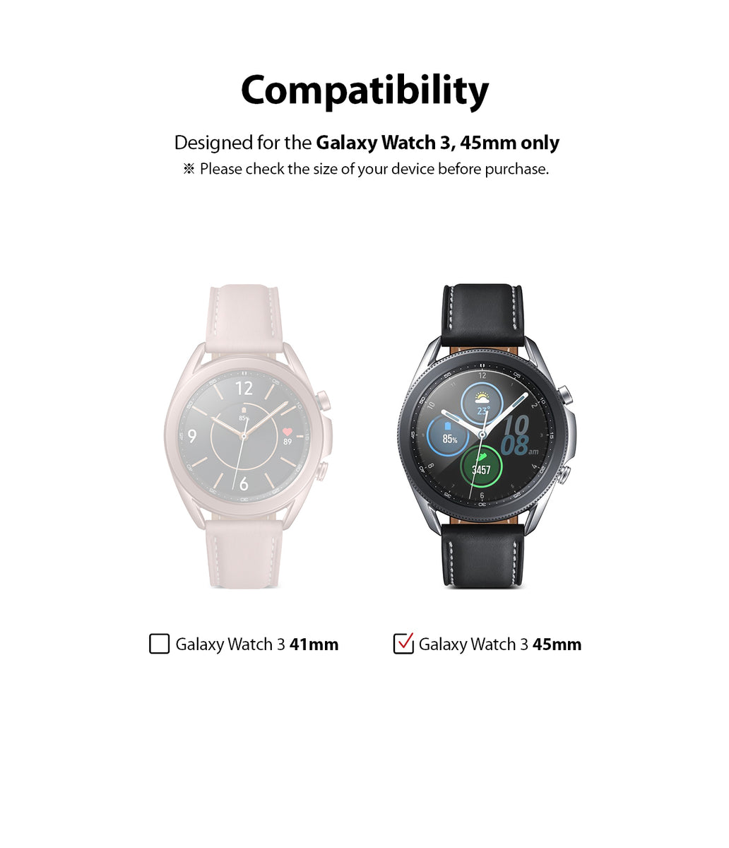 Galaxy Watch 3 45mm Screen Protector Invisible Defender Glass