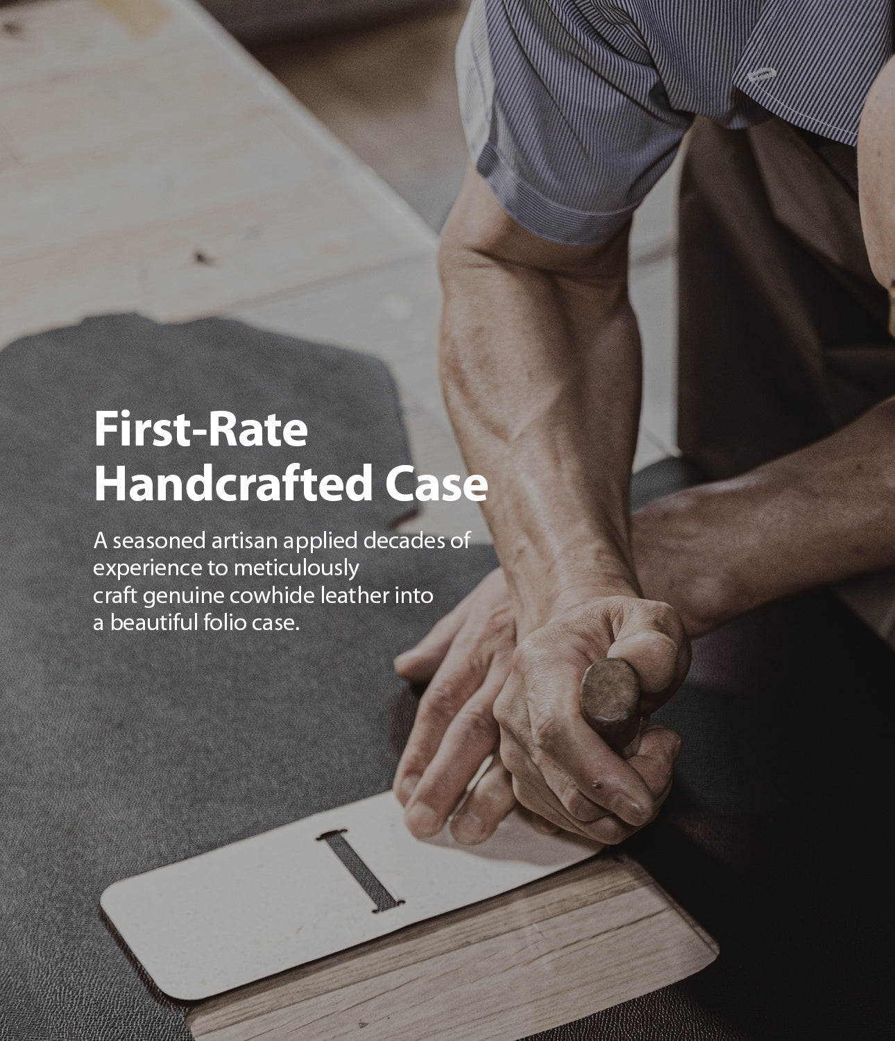 first-rate handcrafted case - a seasoned artisan applied decades of experienced to meticulously craft genuine cowhide leather into a beautiful folio case