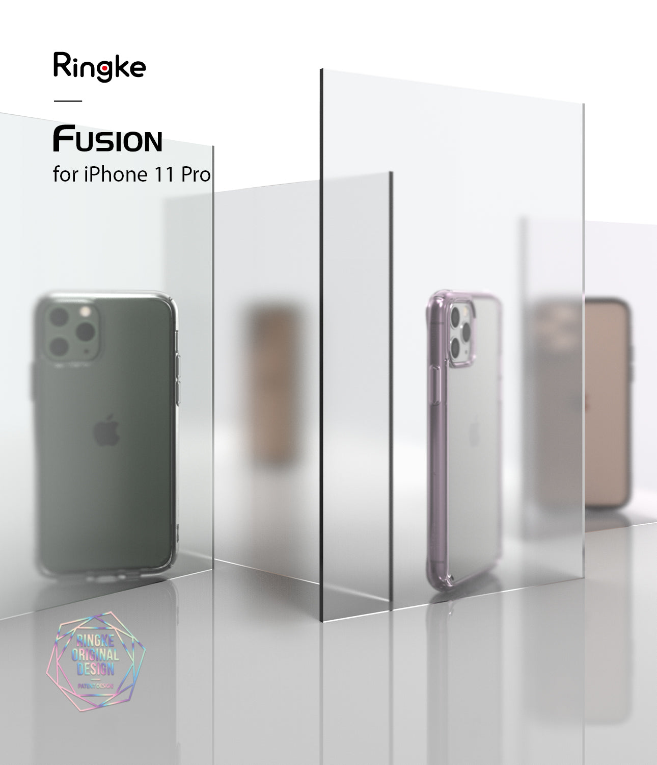 Ringke Fusion Matte Compatible with iPhone 11 Pro Case frost clear