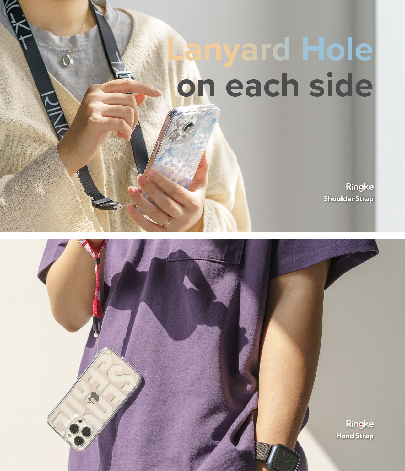 iPhone 13 Mini Case | Fusion Design - Lanyard hole on each side.