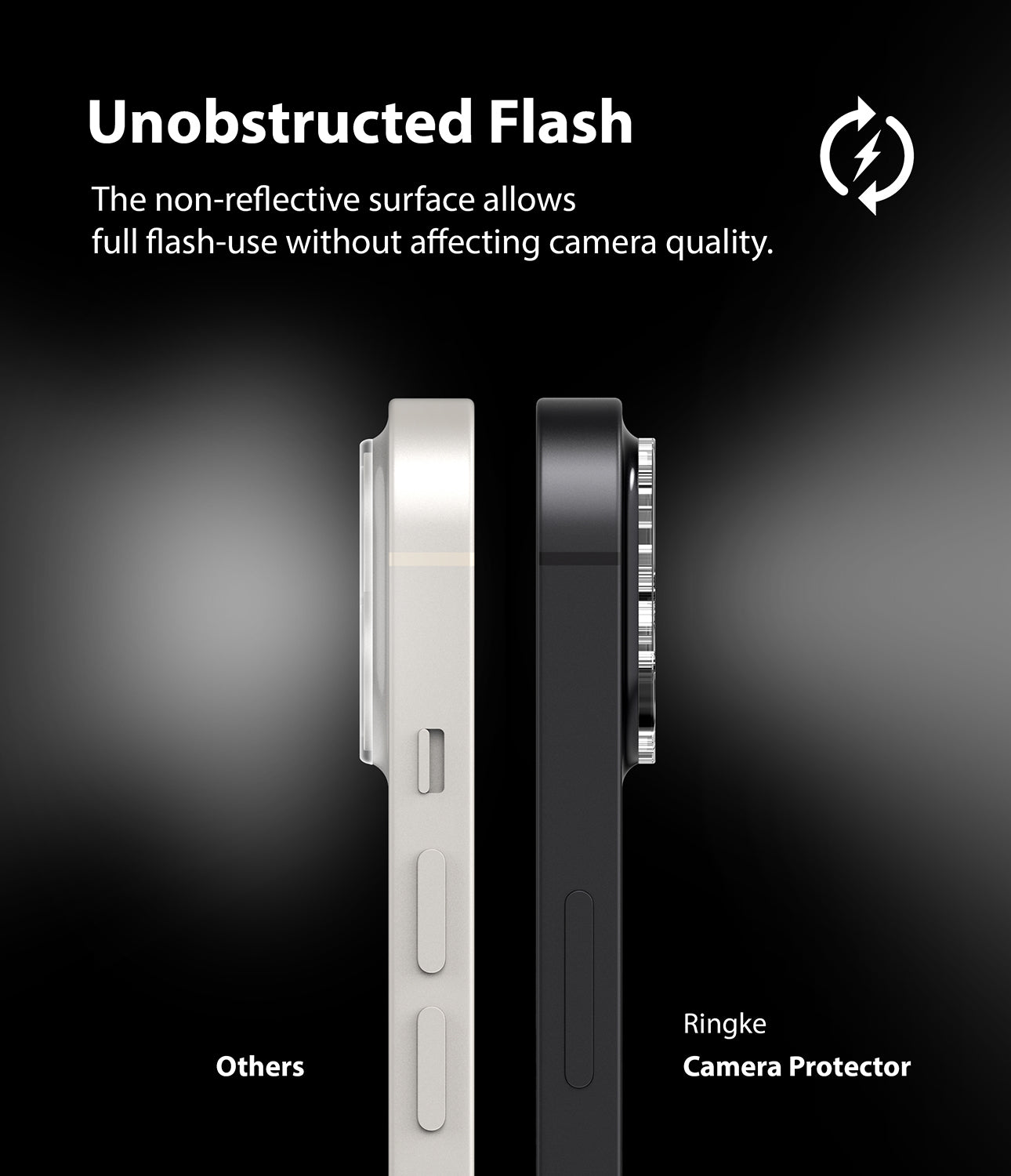 Unobstructed flash