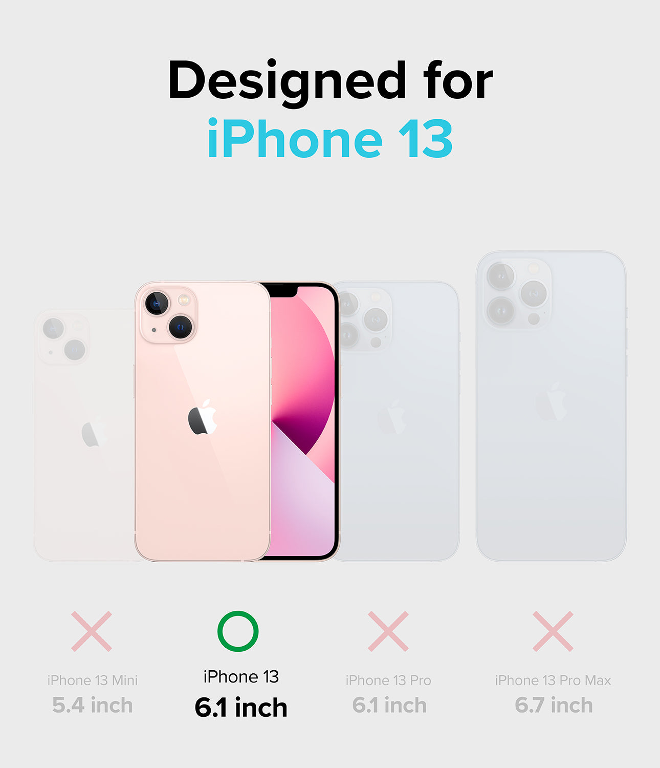 iPhone 13 Case | Fusion Card Clear - Compatible with 6.1 inch iPhone 13