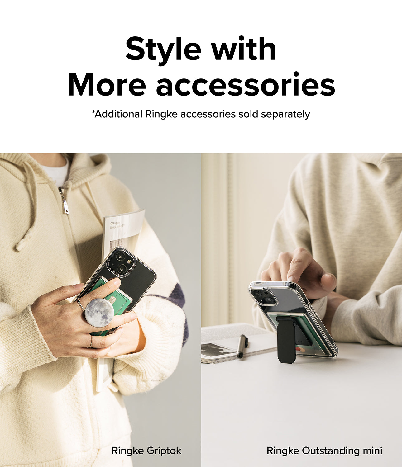 iPhone 13 Case | Fusion Card - Style with more accessories. Additional Ringke accessories sold separately.