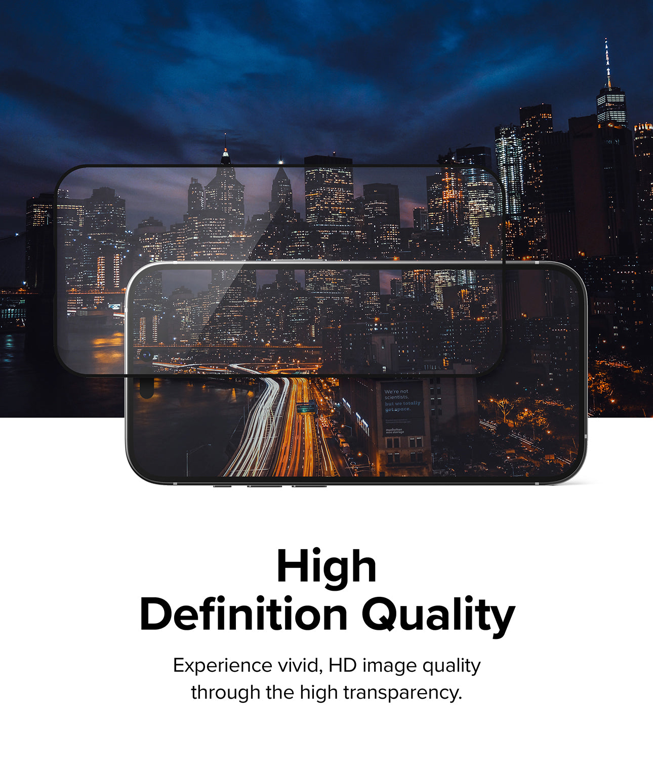 iPhone 14 Pro Max Screen Protector | Full Cover Glass - High Definition Quality.