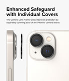 iPhone 14 Plus / 14 | Camera Lens Frame Glass - Enhanced Safeguard with Individual Covers
