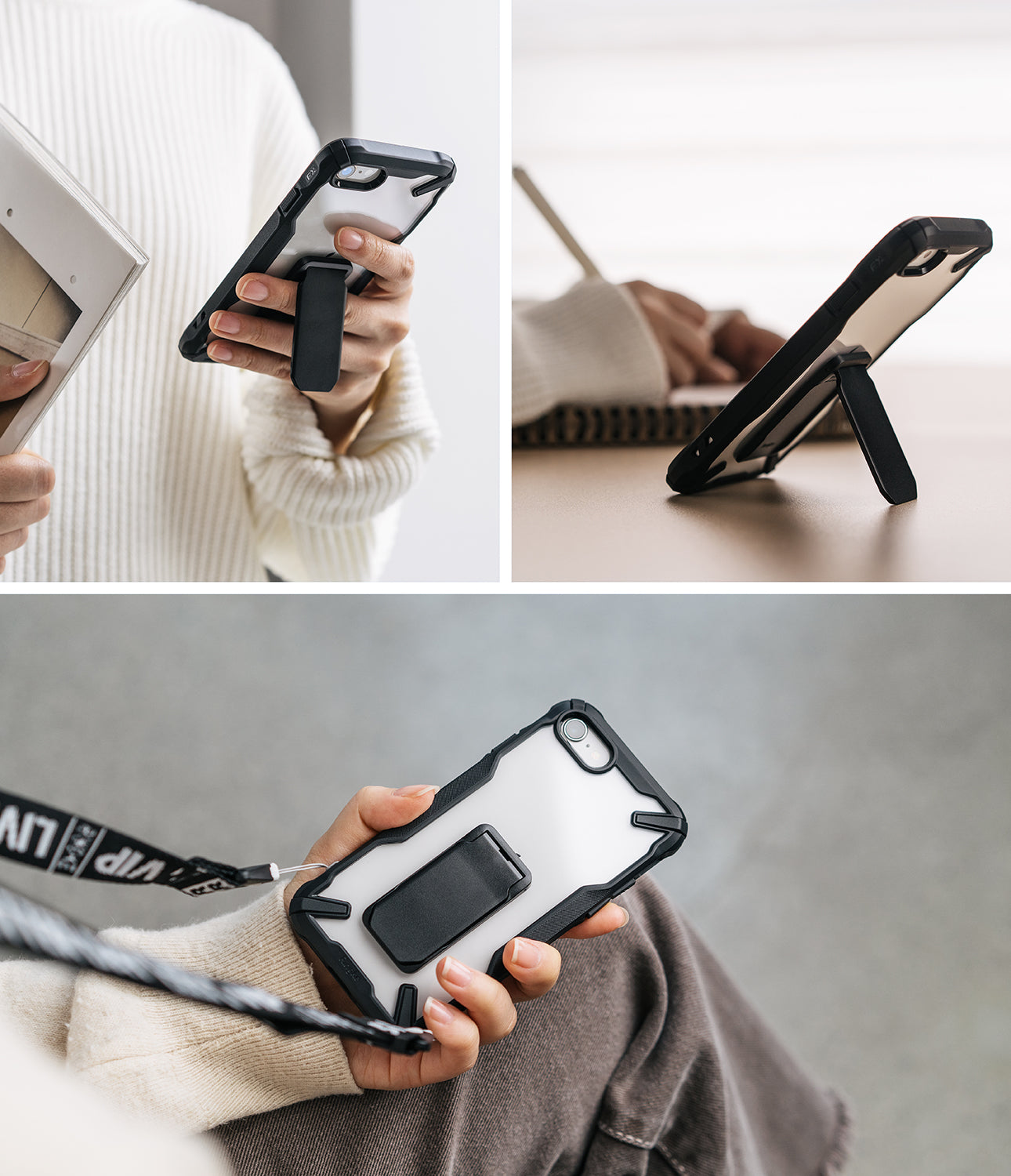 iPhone SE 2022 5G / SE 2020 / 8 / 7 Case | Fusion-X Stand - Ringke Official Store