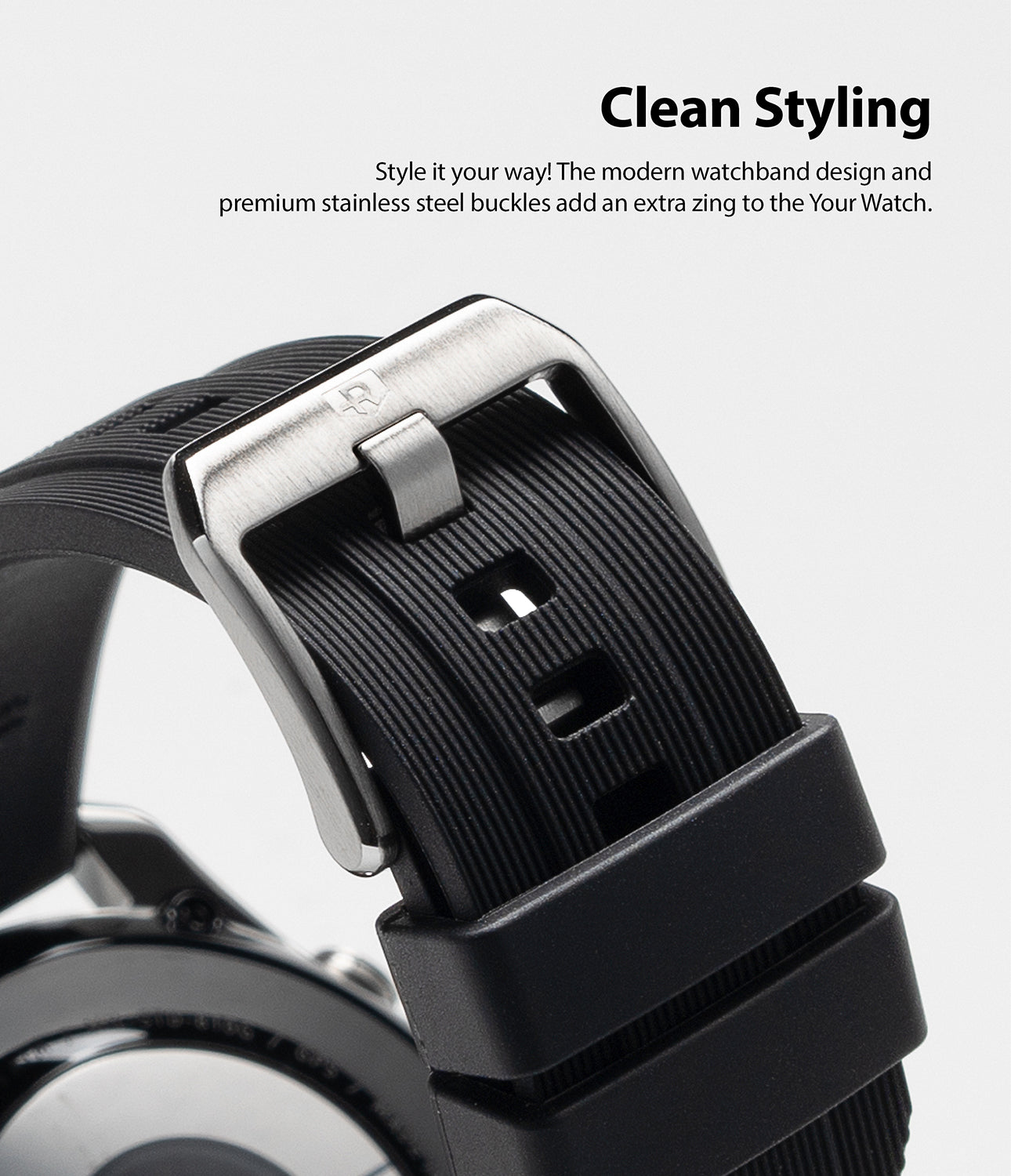 clean styling - the modern watchband design and premium stainless steel buckles add an extra zing to your watch