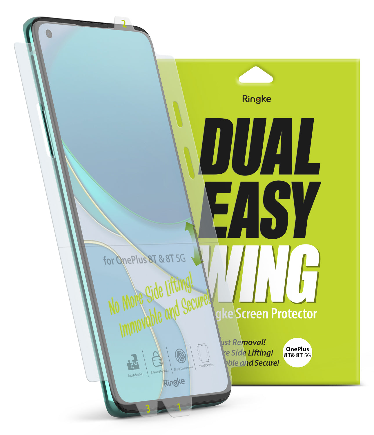 OnePlus 8T / 8T Plus 5G Screen Protector | Dual Easy Film Media 1 of 15