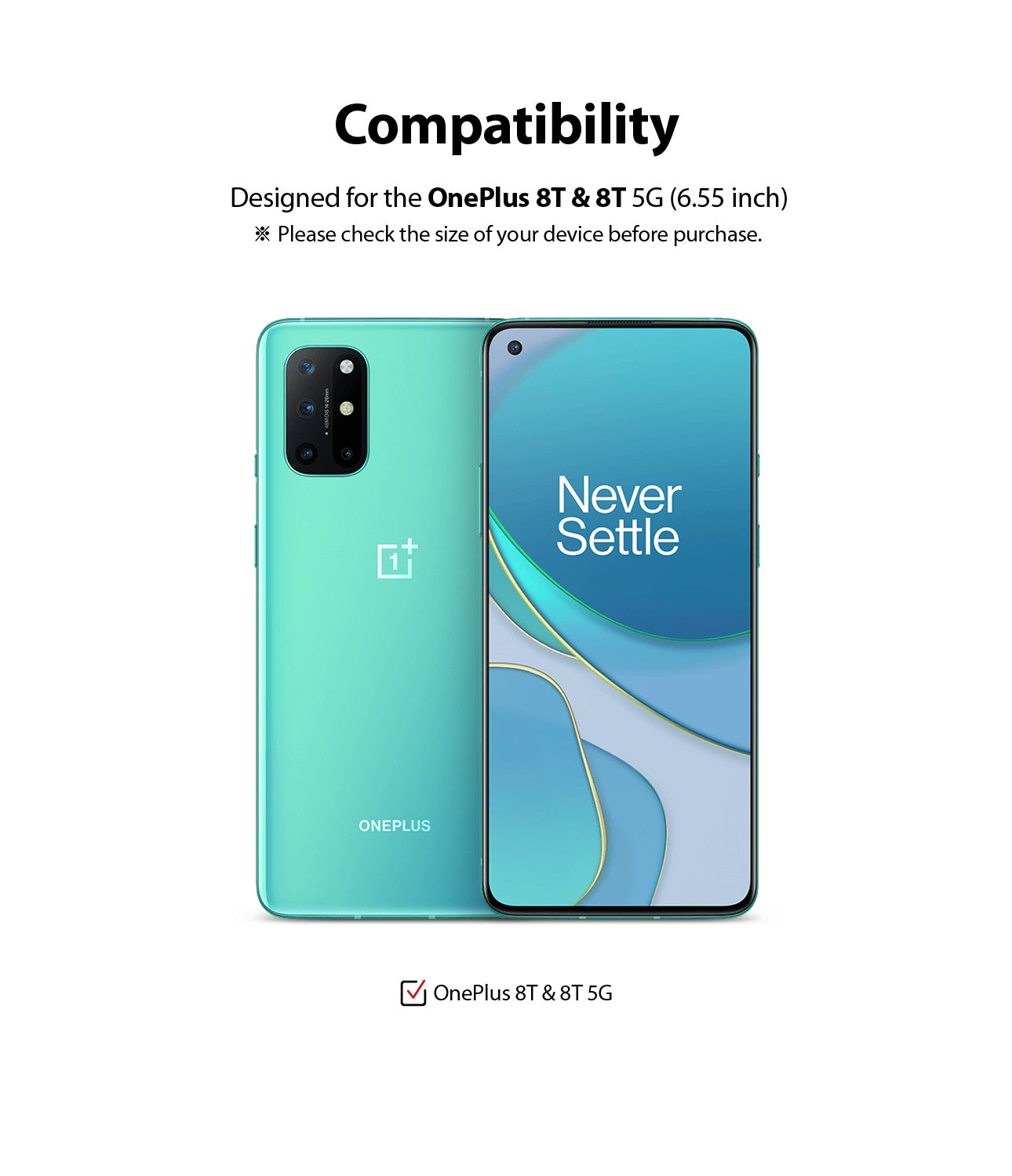 OnePlus 8T / 8T Plus 5G Screen Protector | Dual Easy Film Media 1 of 15