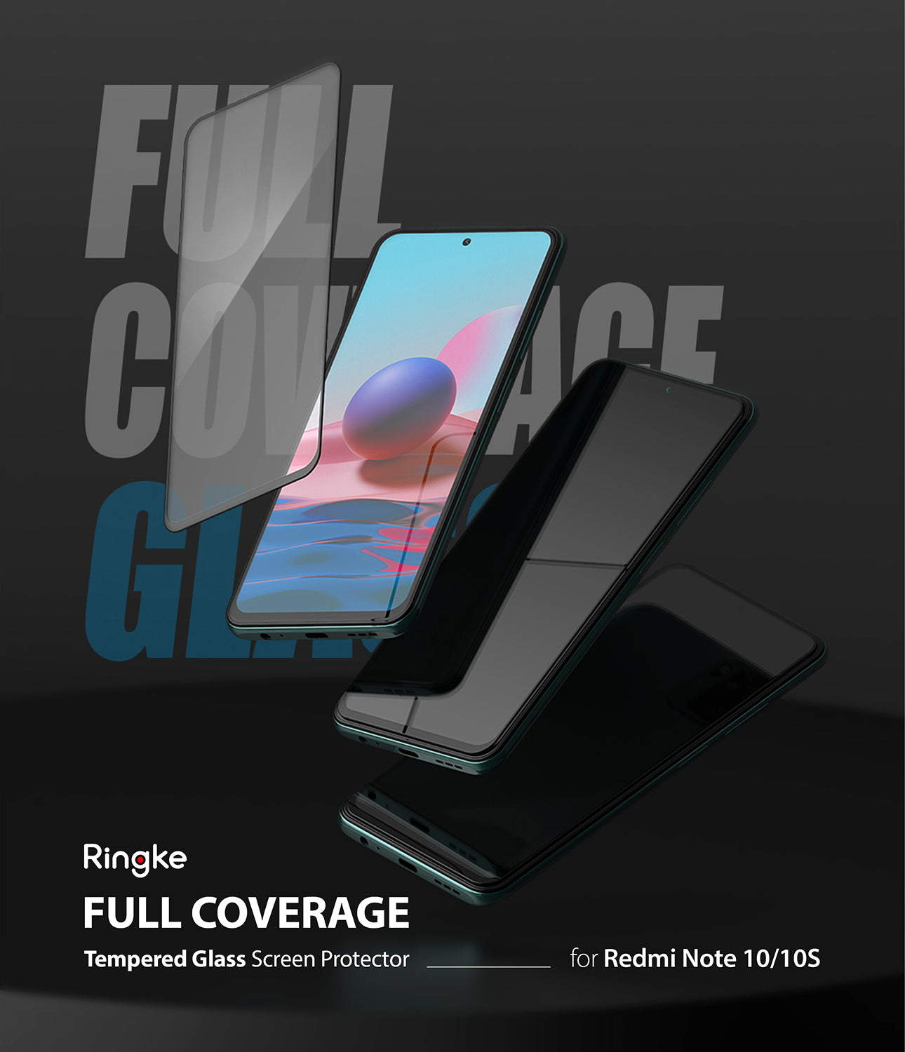 xiaomi redmi note 10 / 10s screen protector - ringke invisible defender tempered glass