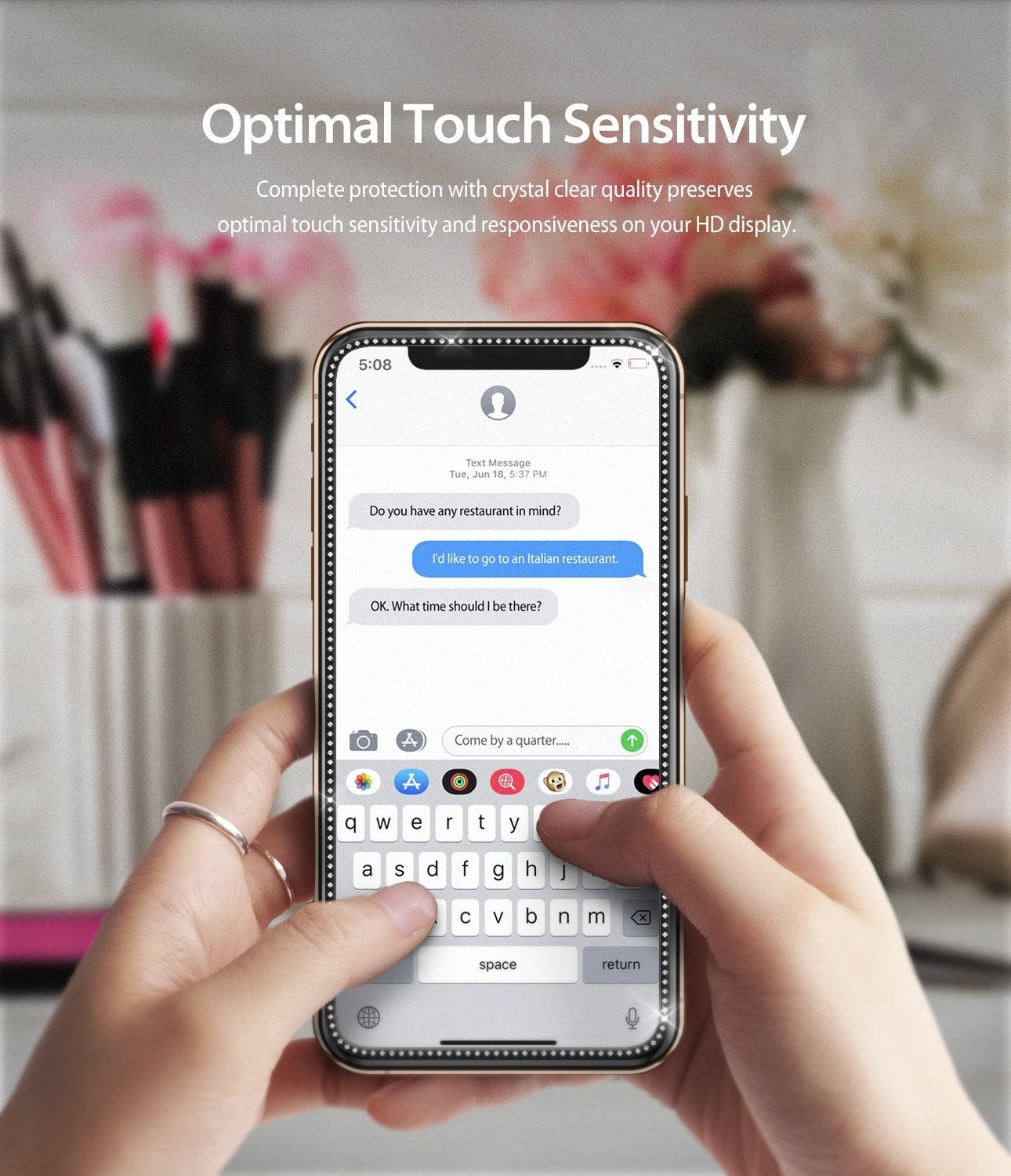 ringke invisible defender for iphone xs 11 pro tempered glass screen protector jewel edition optimal touch sensitivity