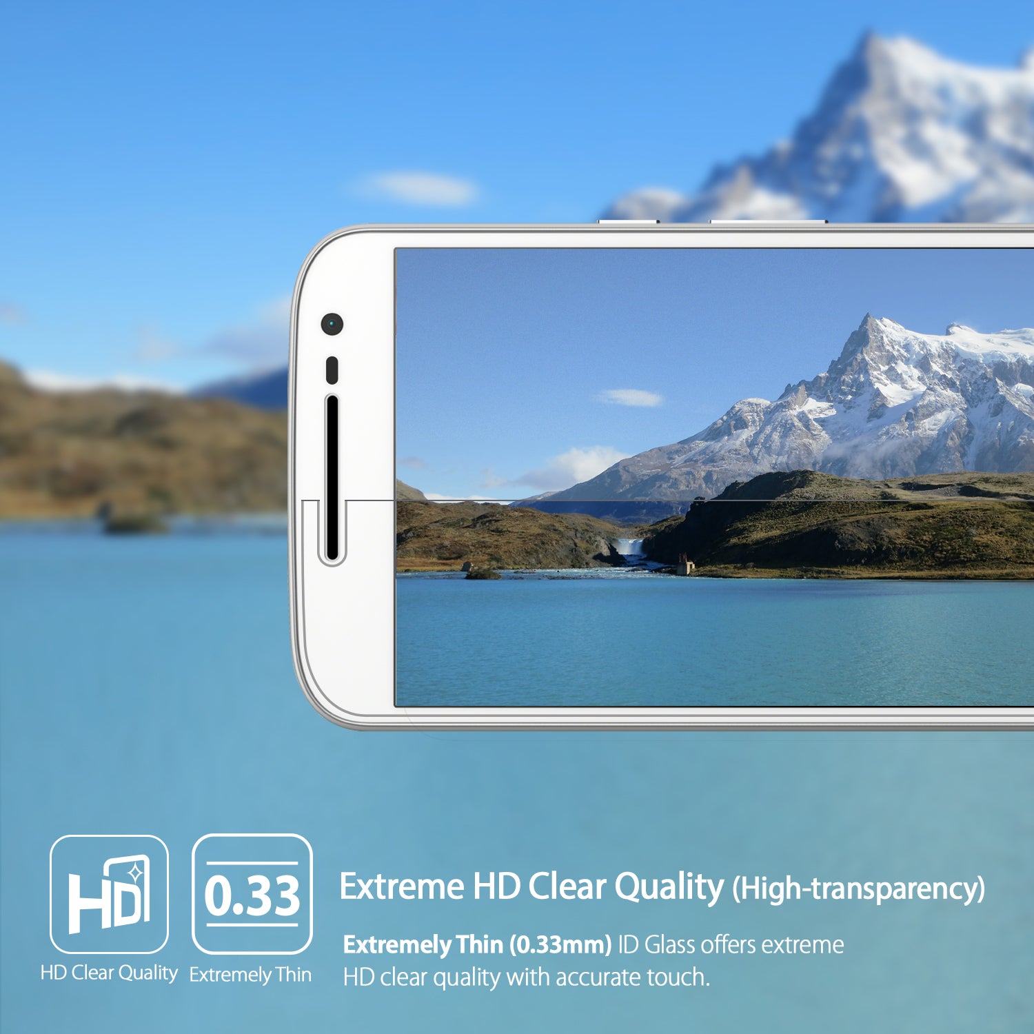 ringke invisible defender tempered glass screen protector for moto g4