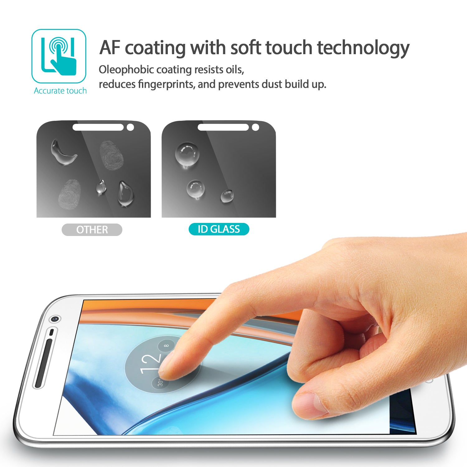 ringke invisible defender tempered glass screen protector for moto g4