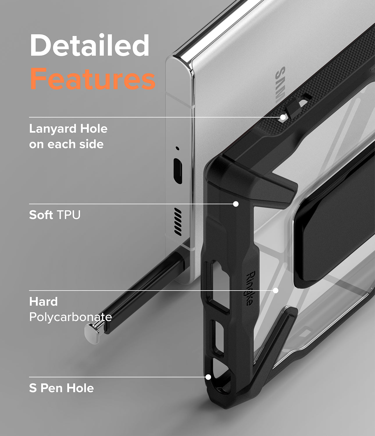 Galaxy S22 Ultra Case | Fusion-X Stand - Ringke Official Store