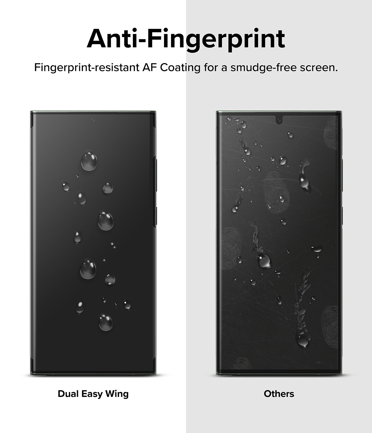 Anti-Fingerprint l Fingerprint-resistant AF Coating for a smudge-free screen.