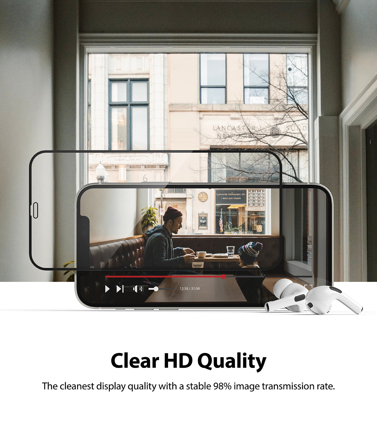 iPhone 12 Pro Max Screen Protector | Invisible Defender Glass - Clear HD Quality