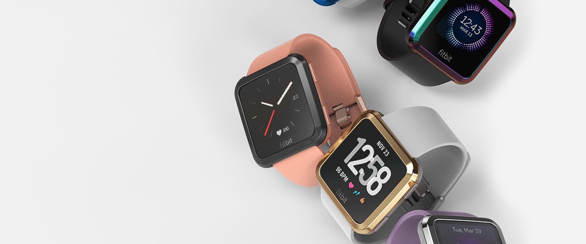 fitbit versa smart watch ringke bezel styling close up image