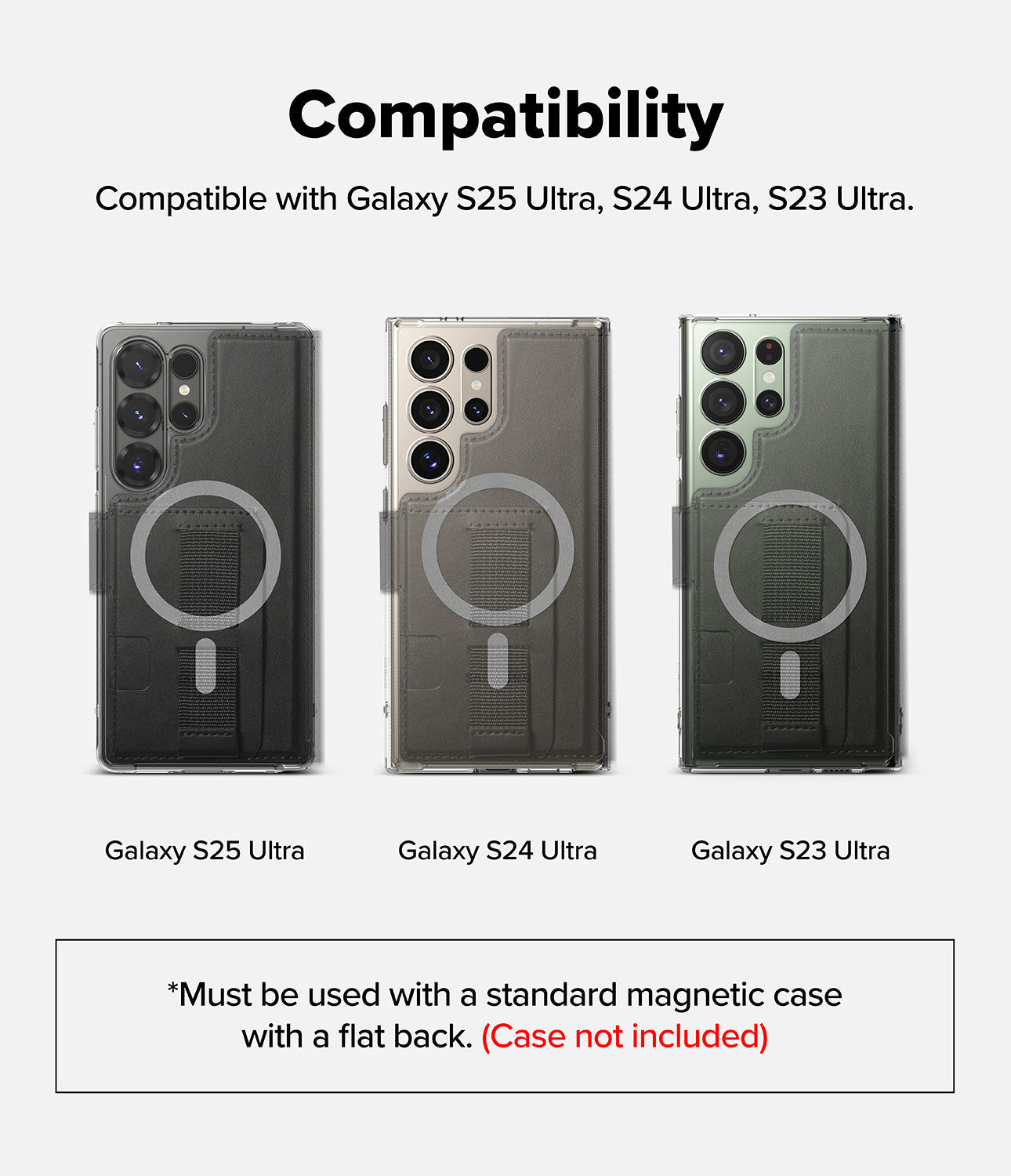 Galaxy S25 Ultra Case | Folio Grip Wallet Magnetic | Ringke
