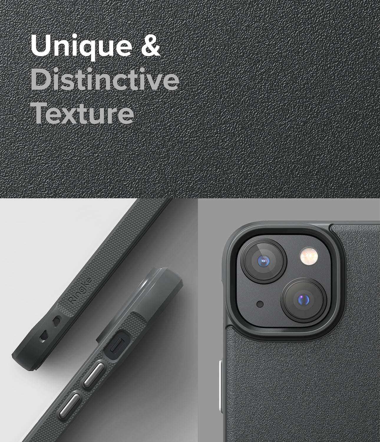 iPhone 14 Case | Onyx - Dark Gray - Unique and Distinctive Texture