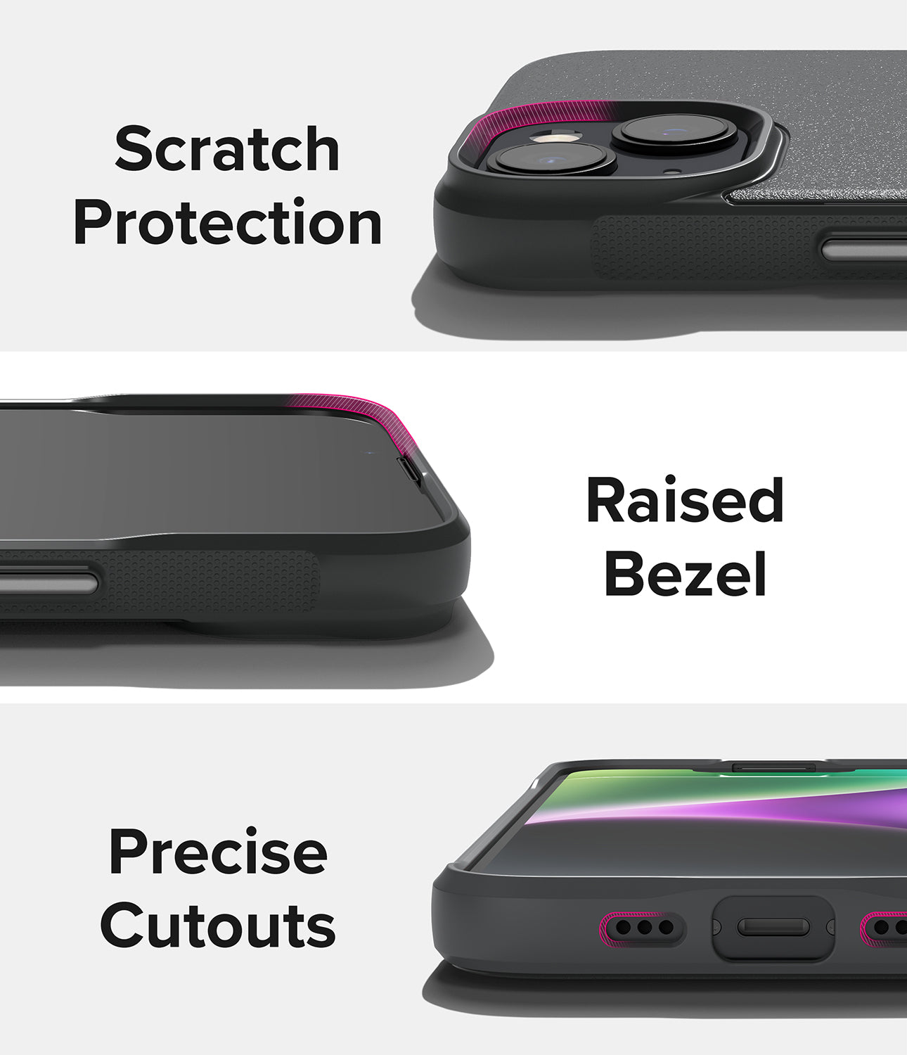 iPhone 14 Case | Onyx - Dark Gray - Scratch Protection Raised Bezel. Precise Cutouts