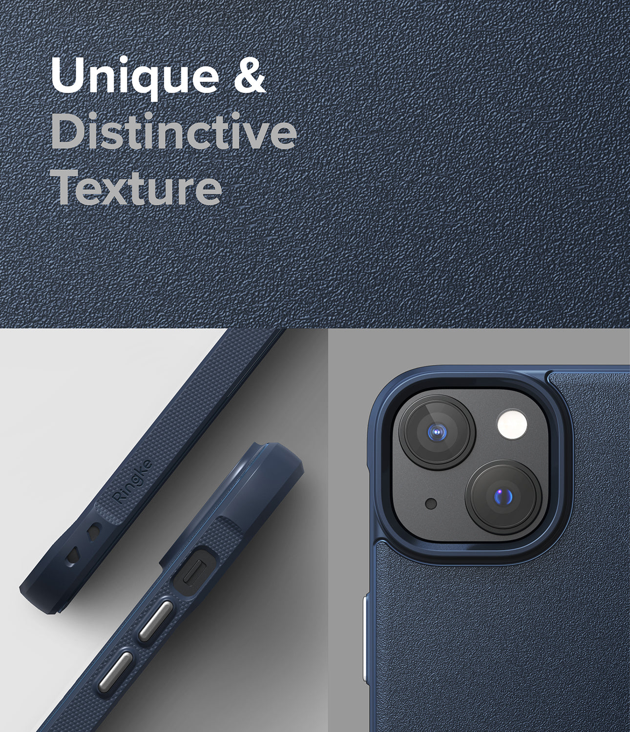 iPhone 14 Case | Onyx - Navy - Unique and Distinctive Texture.