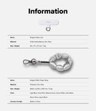 Holder Link Puffer | Finger - Product information card with Ringke holder link and Ringke puffer finger strap on a white background