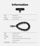 Holder Link Puffer | Hand - Product information card with Ringke accessories on a white background