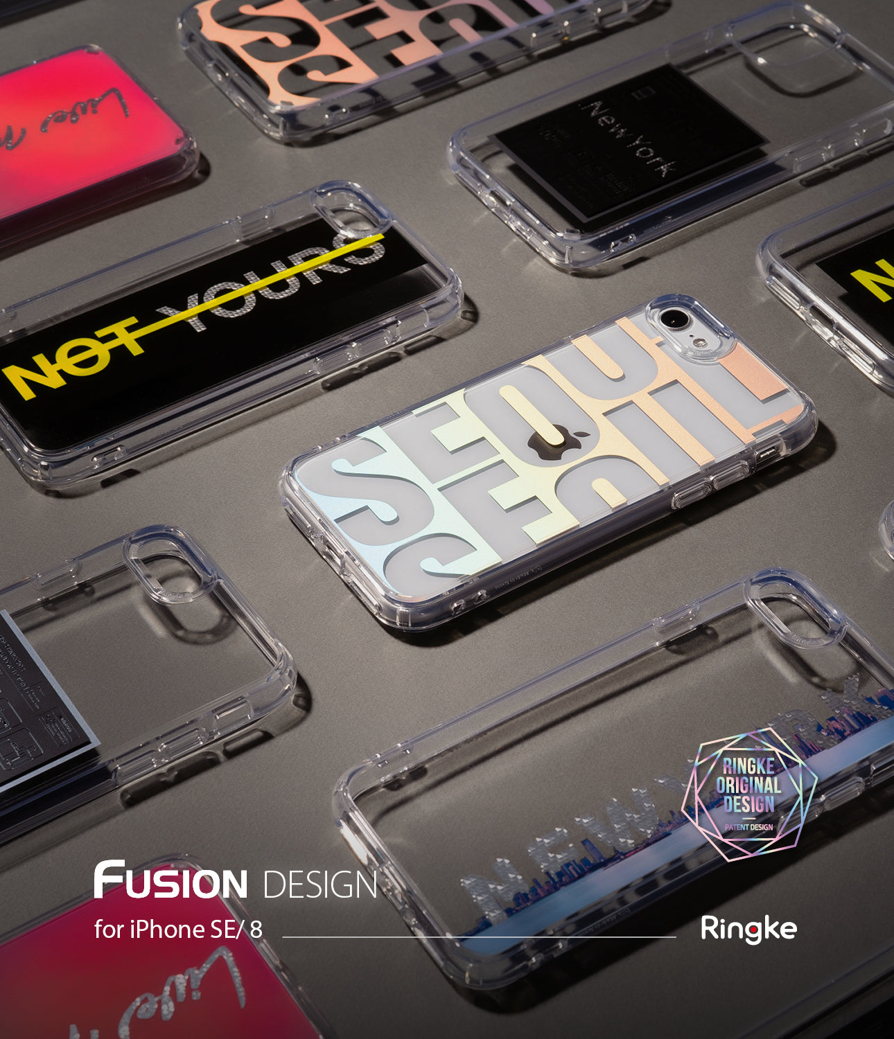 iPhone SE 2020 Case | Fusion Design 04. New York : Label