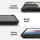 scratch protection with raised bezel