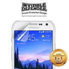 Galaxy S6 Active [INVISIBLE DEFENDER] 3+1 Pack Screen Protector - Clear screen protector being applied to a smartphone.