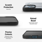scratch protection with raised bezel 