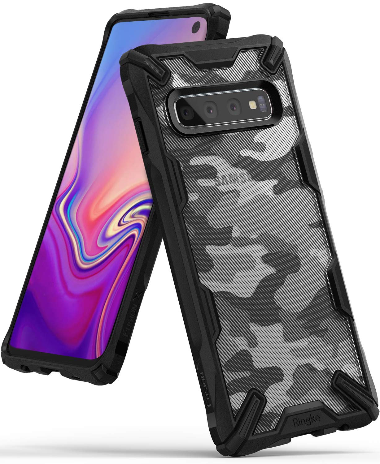 Galaxy S10 Case Fusion-X Design CAMO BLACK - Main Image